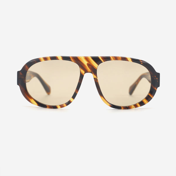 Retro Aviator Acetate Unisex Sunglasses 25A8179