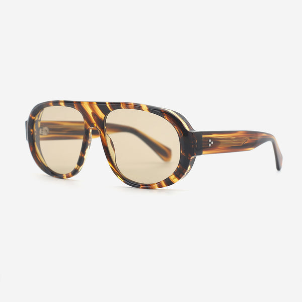 Retro Aviator Acetate Unisex Sunglasses 25A8179