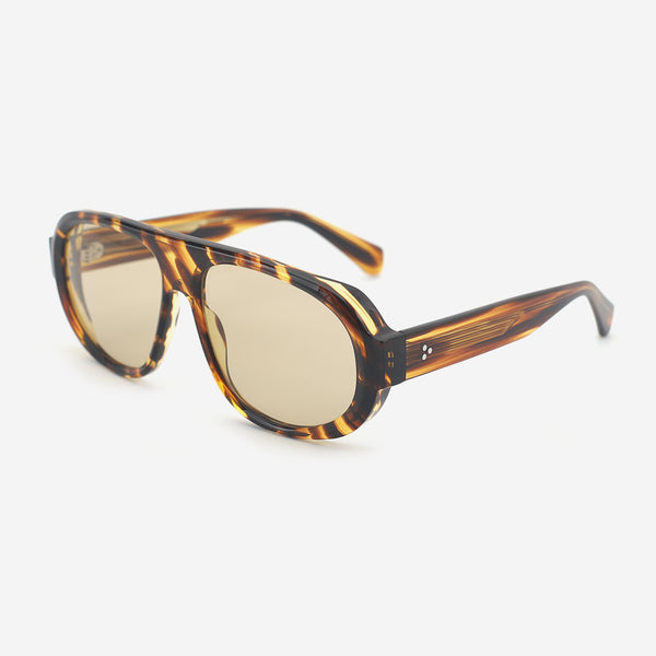 Retro Aviator Acetate Unisex Sunglasses 25A8179