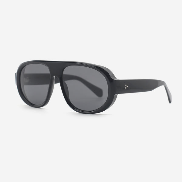 Retro Aviator Acetate Unisex Sunglasses 25A8179
