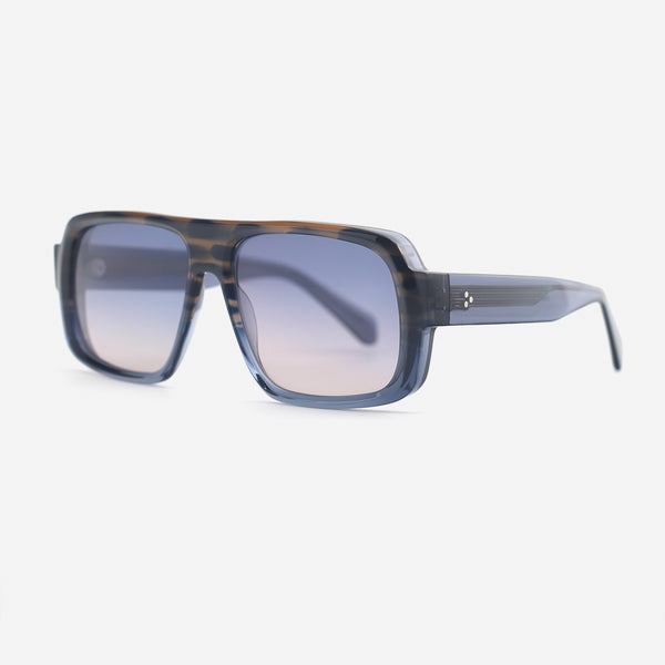 Retro Aviator Acetate Unisex Sunglasses 25A8180