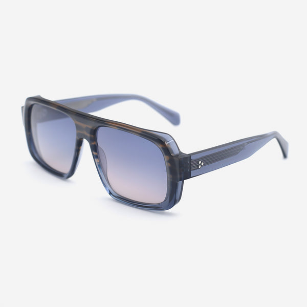 Retro Aviator Acetate Unisex Sunglasses 25A8180