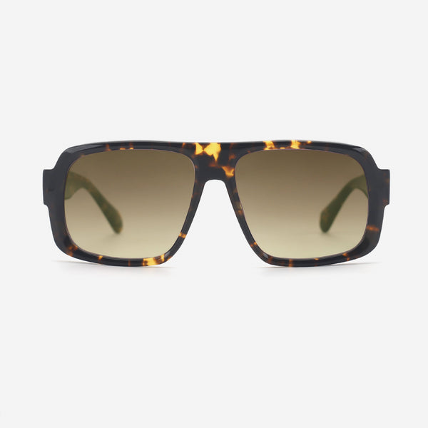 Retro Aviator Acetate Unisex Sunglasses 25A8180