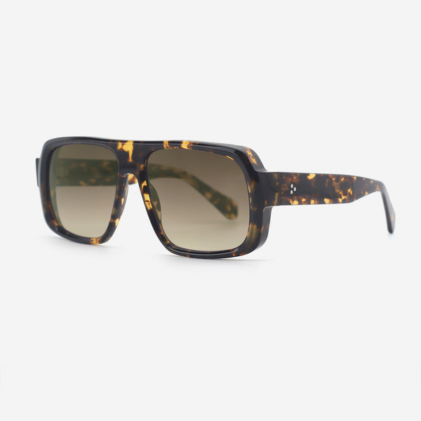 Retro Aviator Acetate Unisex Sunglasses 25A8180