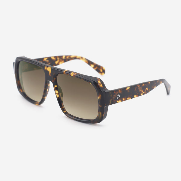 Retro Aviator Acetate Unisex Sunglasses 25A8180