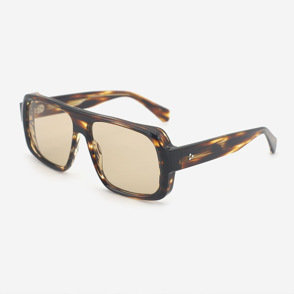 Retro Aviator Acetate Unisex Sunglasses 25A8180