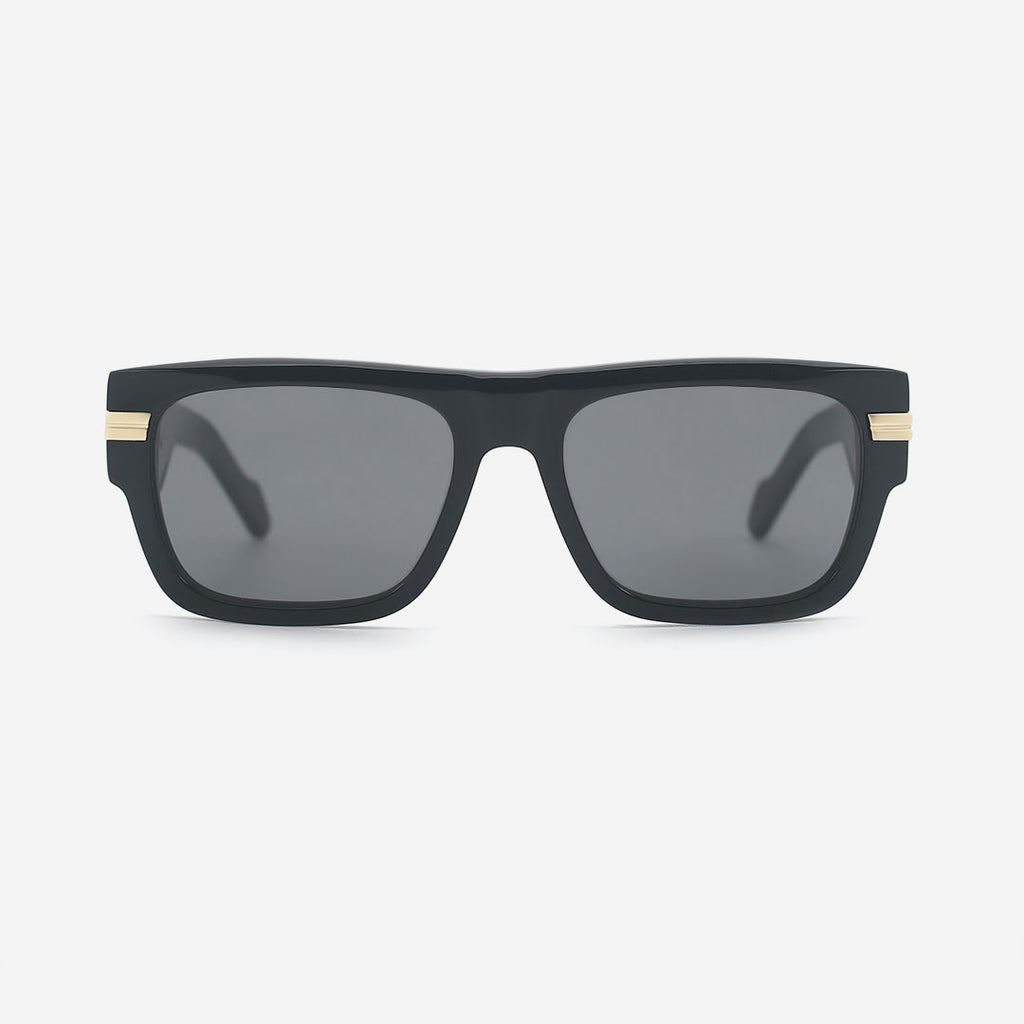 Rectangle Flat Top Acetate Unisex Sunglasses 25A8181