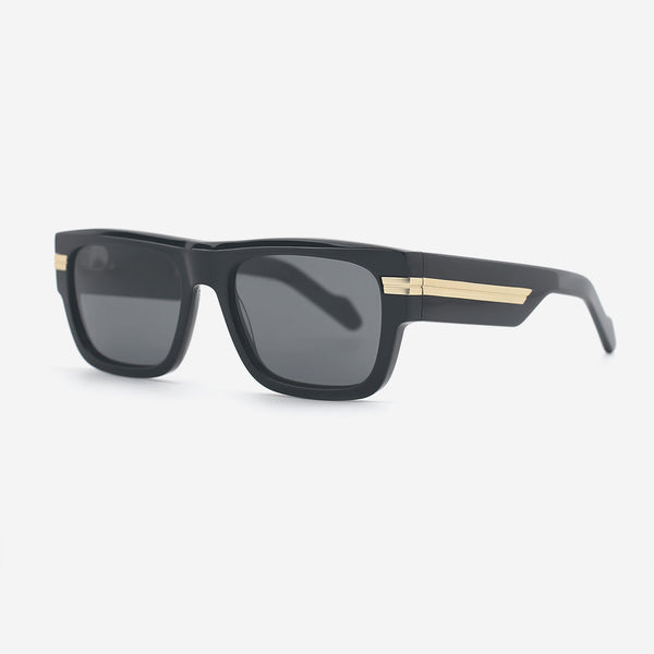Rectangle Flat Top Acetate Unisex Sunglasses 25A8181