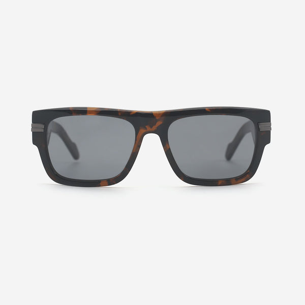 Rectangle Flat Top Acetate Unisex Sunglasses 25A8181