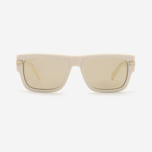 Rectangle Flat Top Acetate Unisex Sunglasses 25A8181