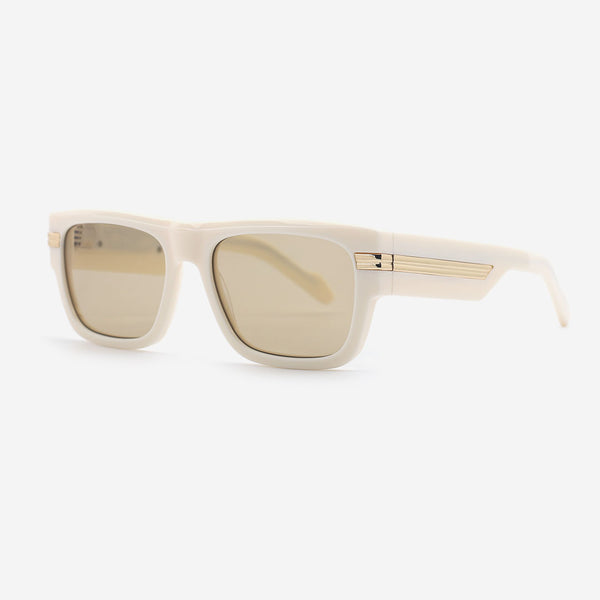 Rectangle Flat Top Acetate Unisex Sunglasses 25A8181