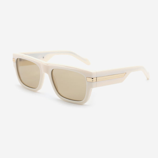 Rectangle Flat Top Acetate Unisex Sunglasses 25A8181