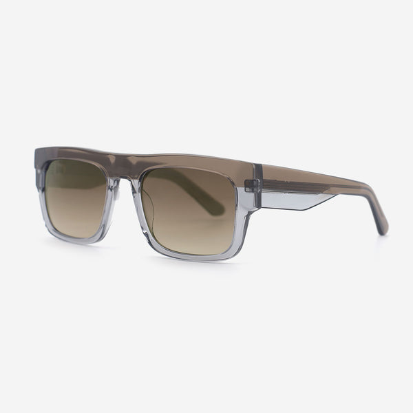 Rectangle Flat Top Acetate Unisex Sunglasses 25A8183