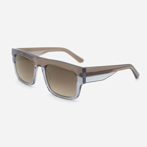 Rectangle Flat Top Acetate Unisex Sunglasses 25A8183