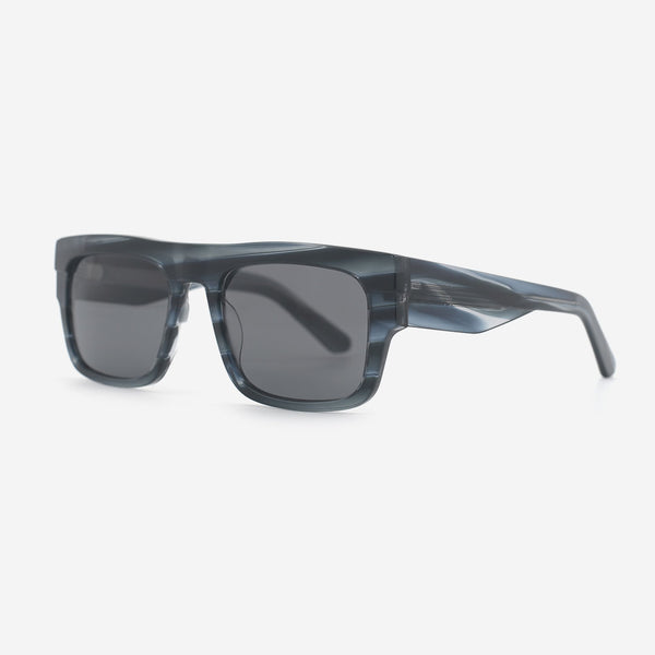Rectangle Flat Top Acetate Unisex Sunglasses 25A8183