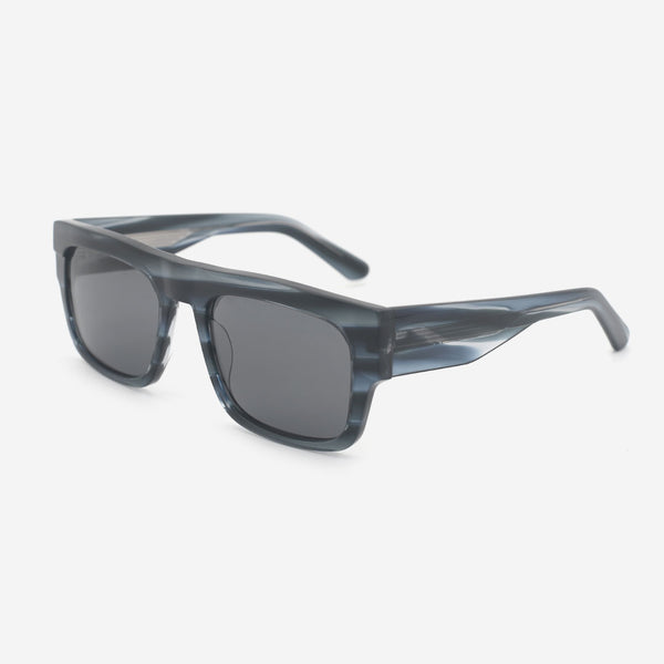 Rectangle Flat Top Acetate Unisex Sunglasses 25A8183