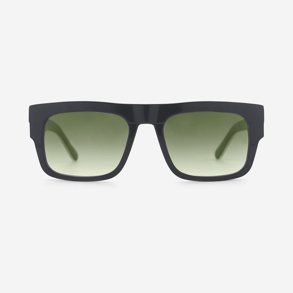 Rectangle Flat Top Acetate Unisex Sunglasses 25A8183