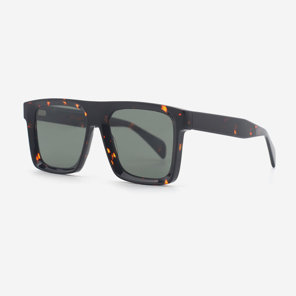 Square Flat Top Acetate Unisex Sunglasses 25A8184