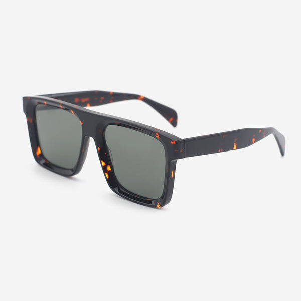 Square Flat Top Acetate Unisex Sunglasses 25A8184