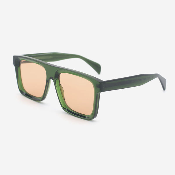 Square Flat Top Acetate Unisex Sunglasses 25A8184