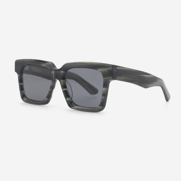 Crisp Square Acetate Unisex Sunglasses 25A8185