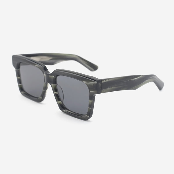 Crisp Square Acetate Unisex Sunglasses 25A8185