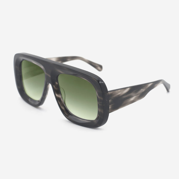 Pilot Oversize Acetate Unisex Sunglasses 25A8186