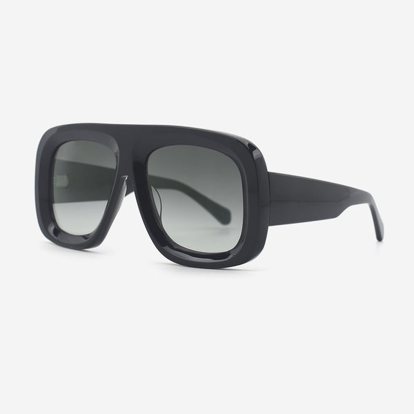 Pilot Oversize Acetate Unisex Sunglasses 25A8186
