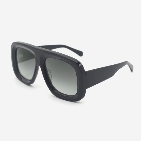 Pilot Oversize Acetate Unisex Sunglasses 25A8186