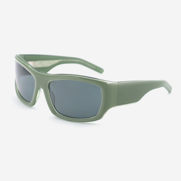 Retro Aviator Acetate Unisex Sunglasses 25A8196