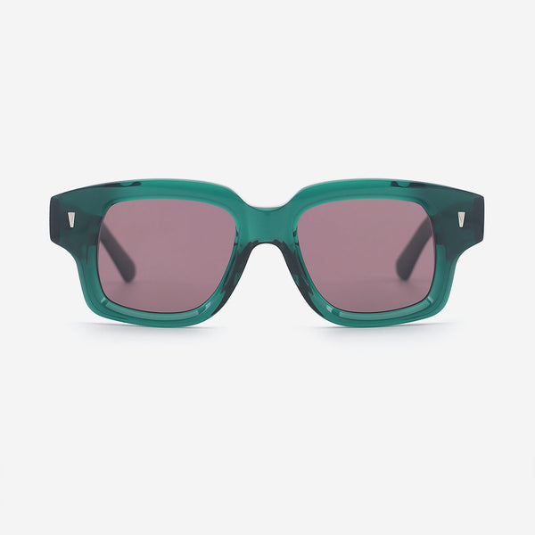 Thick Square Acetate Unisex Sunglasses 25A8201