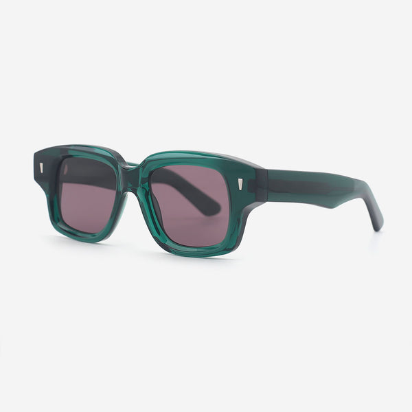 Thick Square Acetate Unisex Sunglasses 25A8201