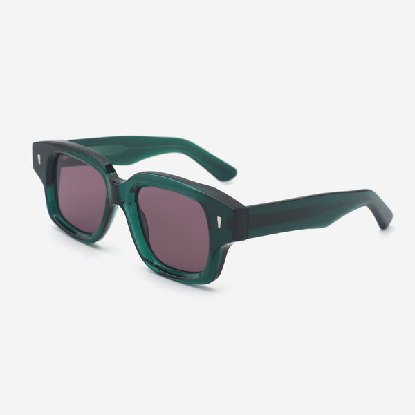 Thick Square Acetate Unisex Sunglasses 25A8201