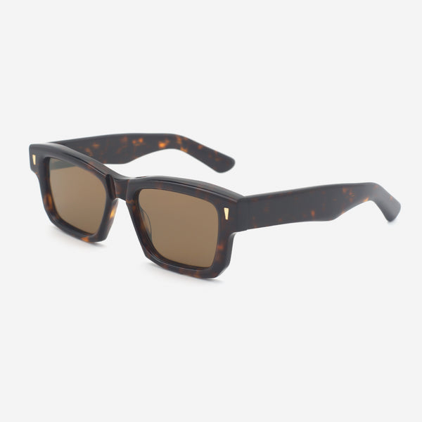 Vintage Rectangle Acetate Unisex Sunglasses 25A8202
