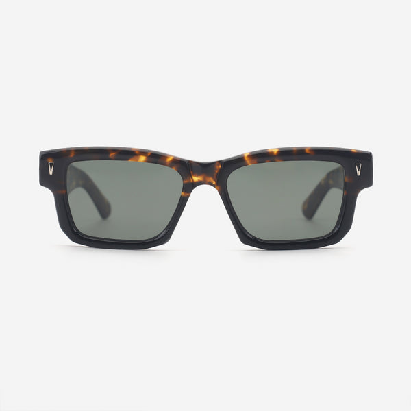 Vintage Rectangle Acetate Unisex Sunglasses 25A8202