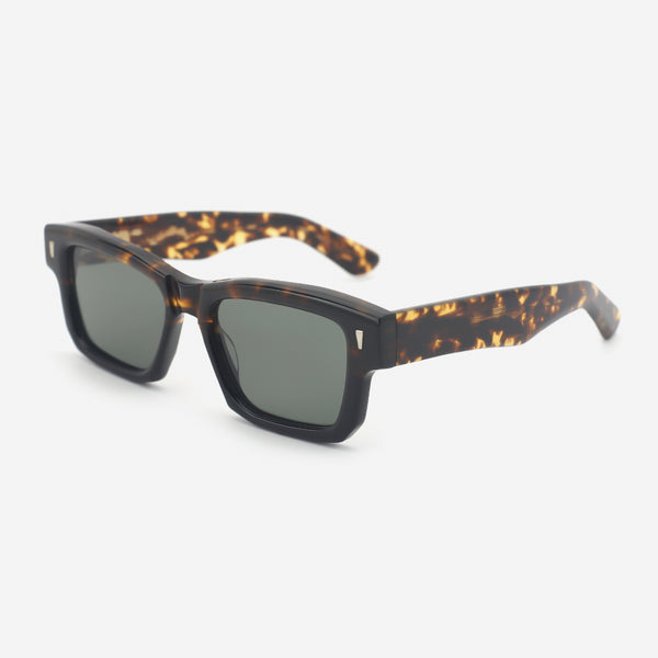 Vintage Rectangle Acetate Unisex Sunglasses 25A8202