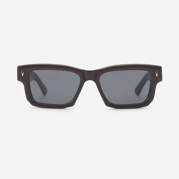 Vintage Rectangle Acetate Unisex Sunglasses 25A8202