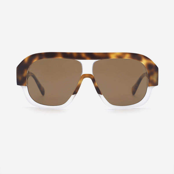 Unique Pilot Acetate Unisex Sunglasses 25A8207