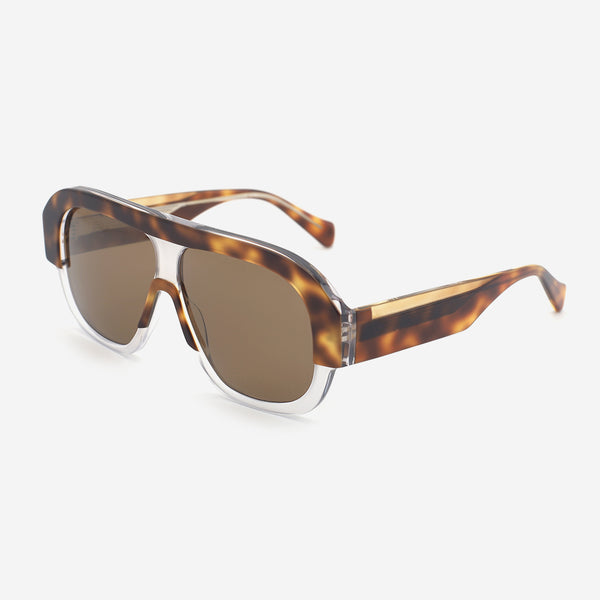 Unique Pilot Acetate Unisex Sunglasses 25A8207