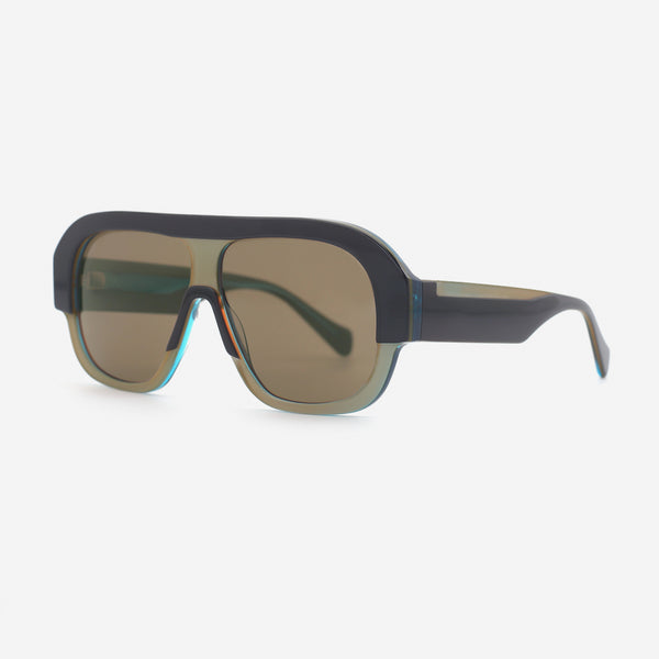 Unique Pilot Acetate Unisex Sunglasses 25A8207