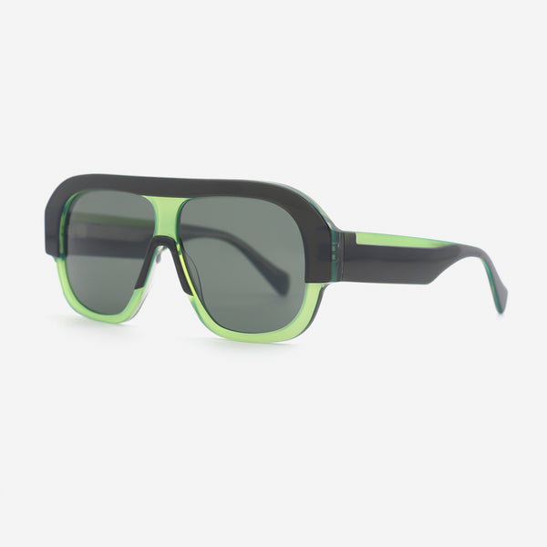 Unique Pilot Acetate Unisex Sunglasses 25A8207