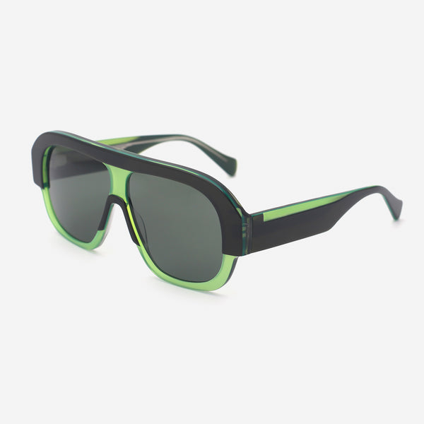 Unique Pilot Acetate Unisex Sunglasses 25A8207
