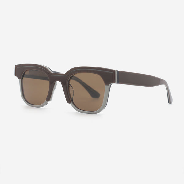Unique Square Acetate Unisex Sunglasses 25A8212