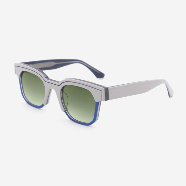 Unique Square Acetate Unisex Sunglasses 25A8212