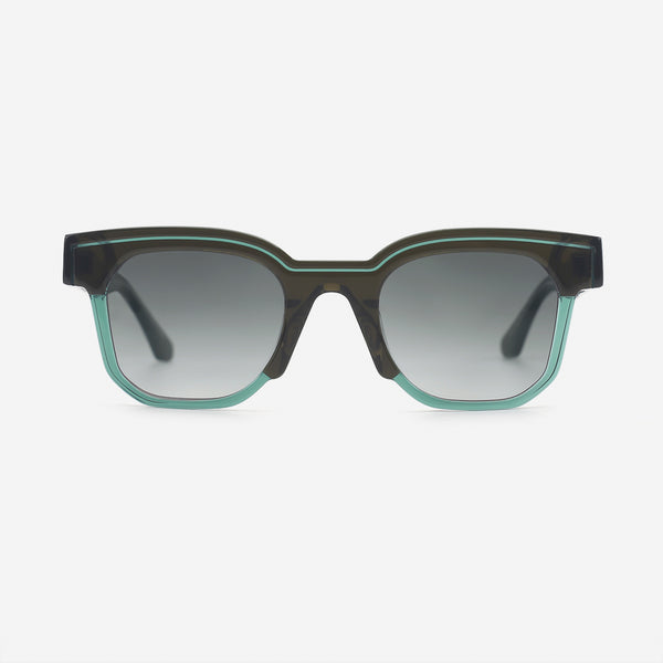 Unique Square Acetate Unisex Sunglasses 25A8212