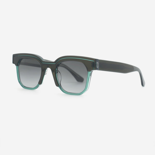 Unique Square Acetate Unisex Sunglasses 25A8212