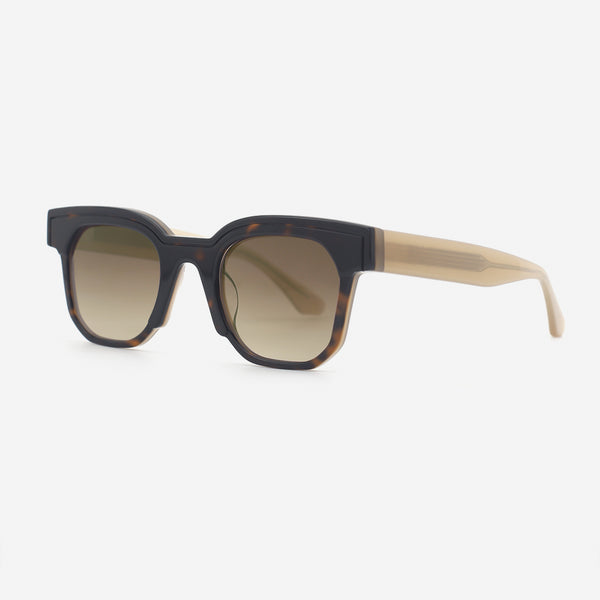 Unique Square Acetate Unisex Sunglasses 25A8212