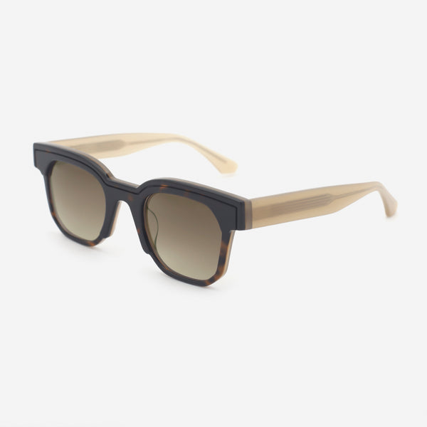 Unique Square Acetate Unisex Sunglasses 25A8212