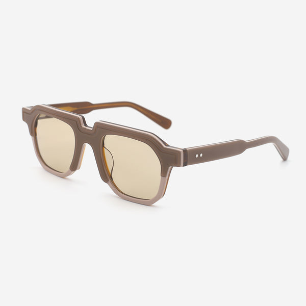 Geometric Acetate Unisex Sunglasses 25A8213