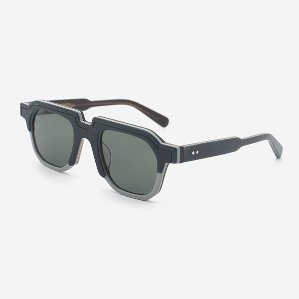 Geometric Acetate Unisex Sunglasses 25A8213